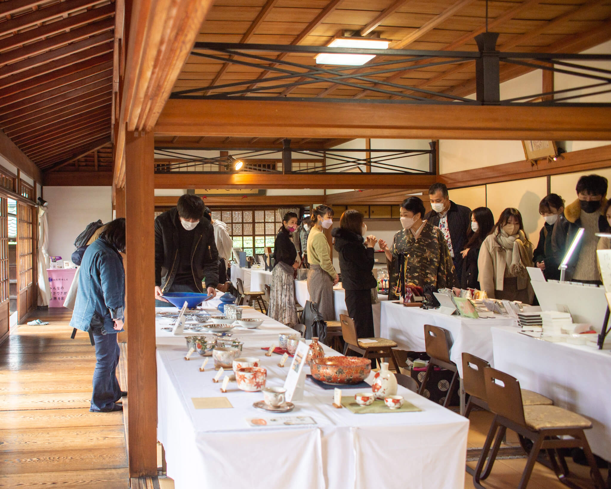 伝統工芸品の展示会場